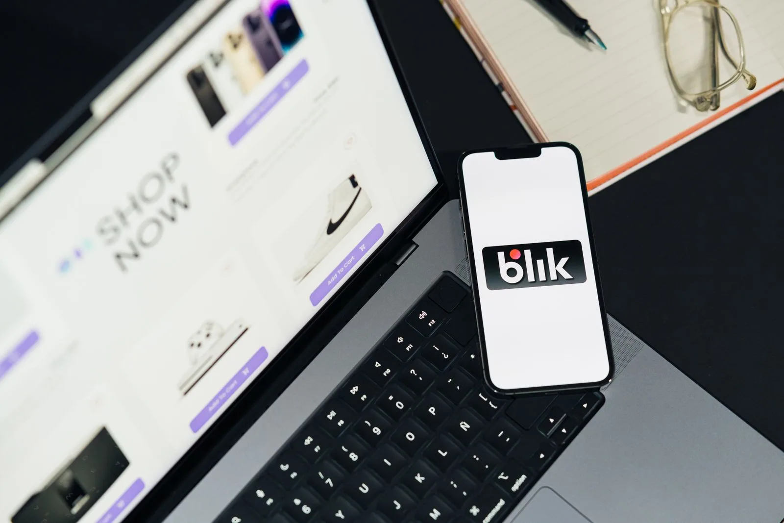Laptop and smartphone showing an ecommerce shopping experience for a business store launch