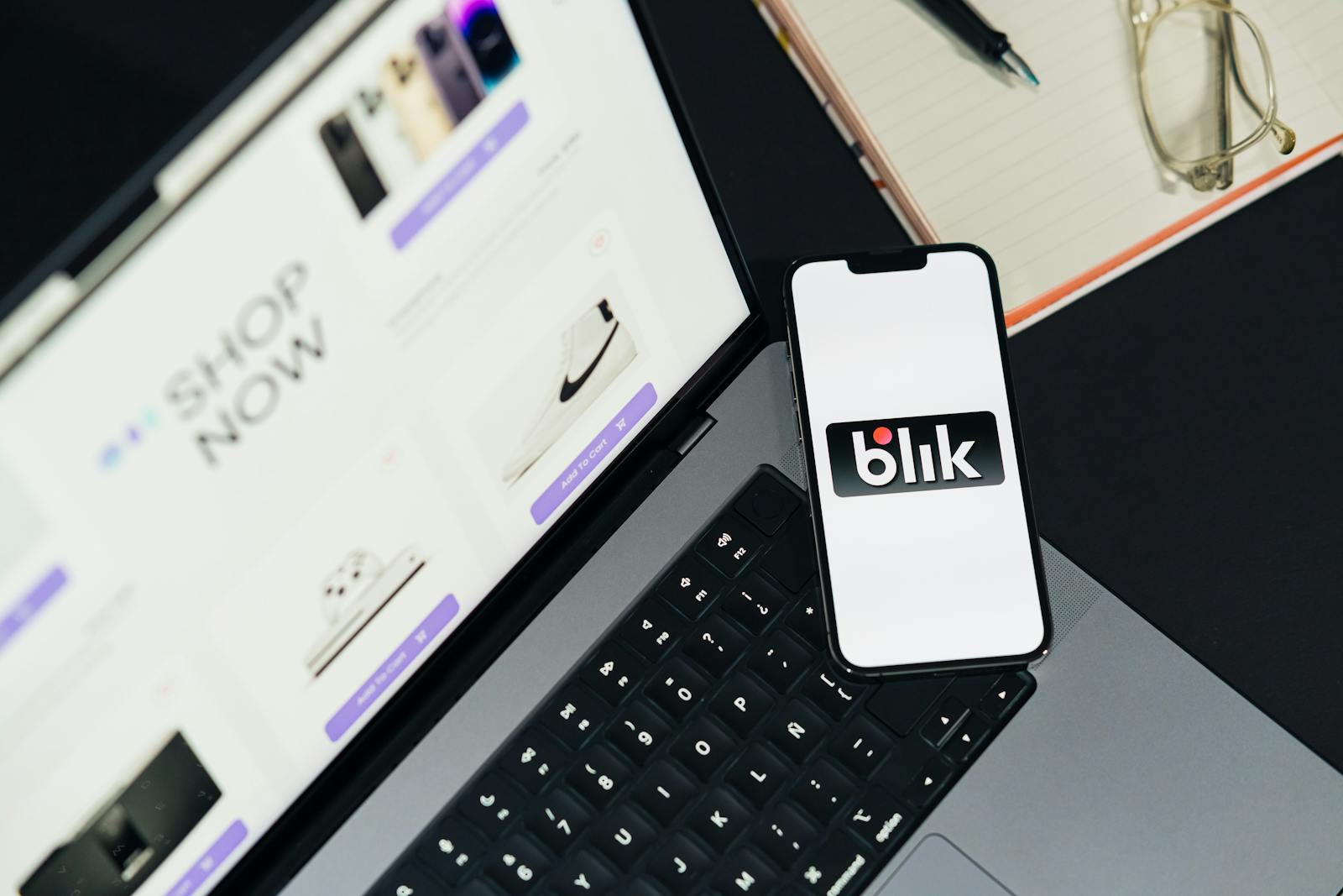 Laptop and smartphone showing an ecommerce shopping experience for a business store launch