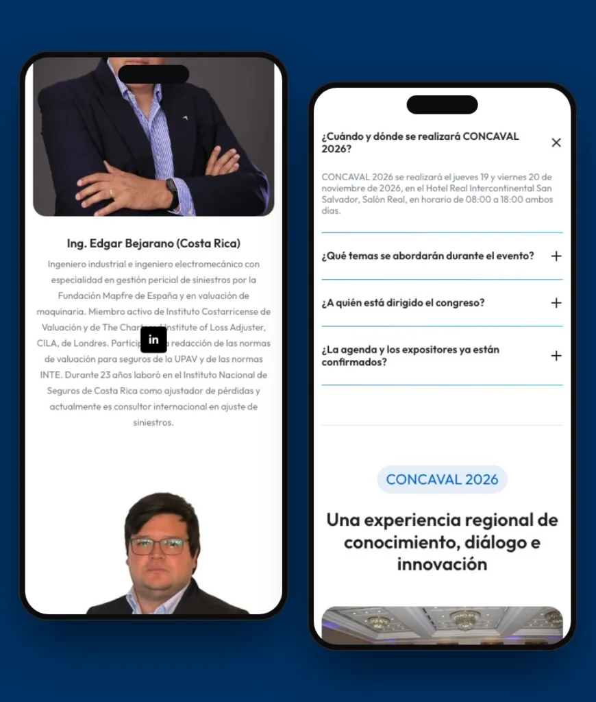 CONCAVAL 2026 — Salvadoran Chamber of Valuation congress website