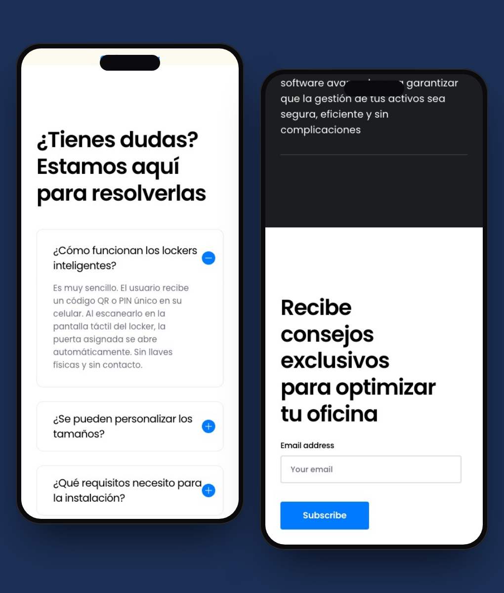 MiLocker — sitio de producto con cotización