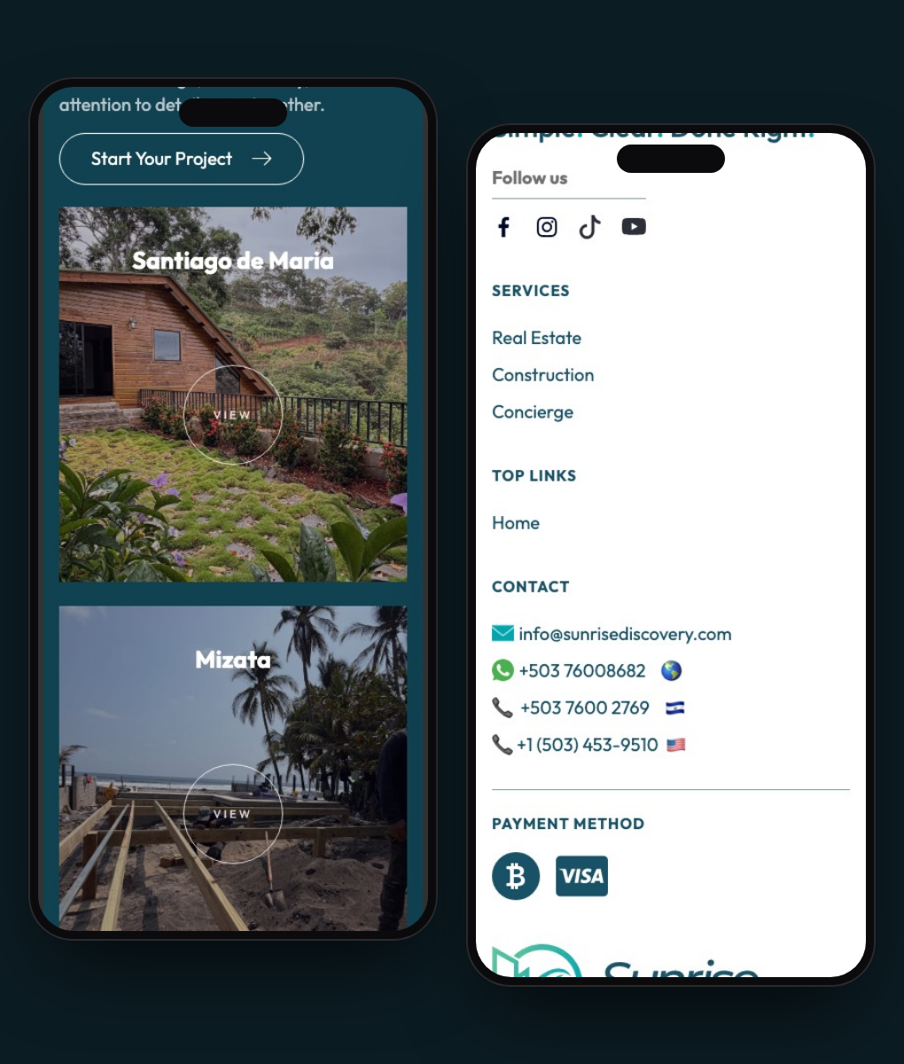 Sunrise Discovery — real estate platform